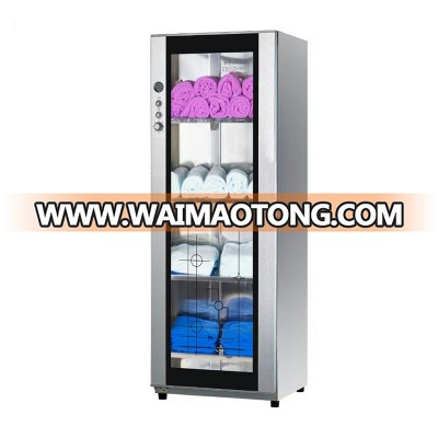 Haihua manufacturer free standing 280L stainless steel barber shop sterilizer beauty salon UV light hot towel machine