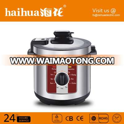 Computer Controlled Stainless Steel LCD Display 5L Electric Pressure Cooker