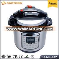 Newly features patented ETL certificate Black color 6L digital electric pressure cooker